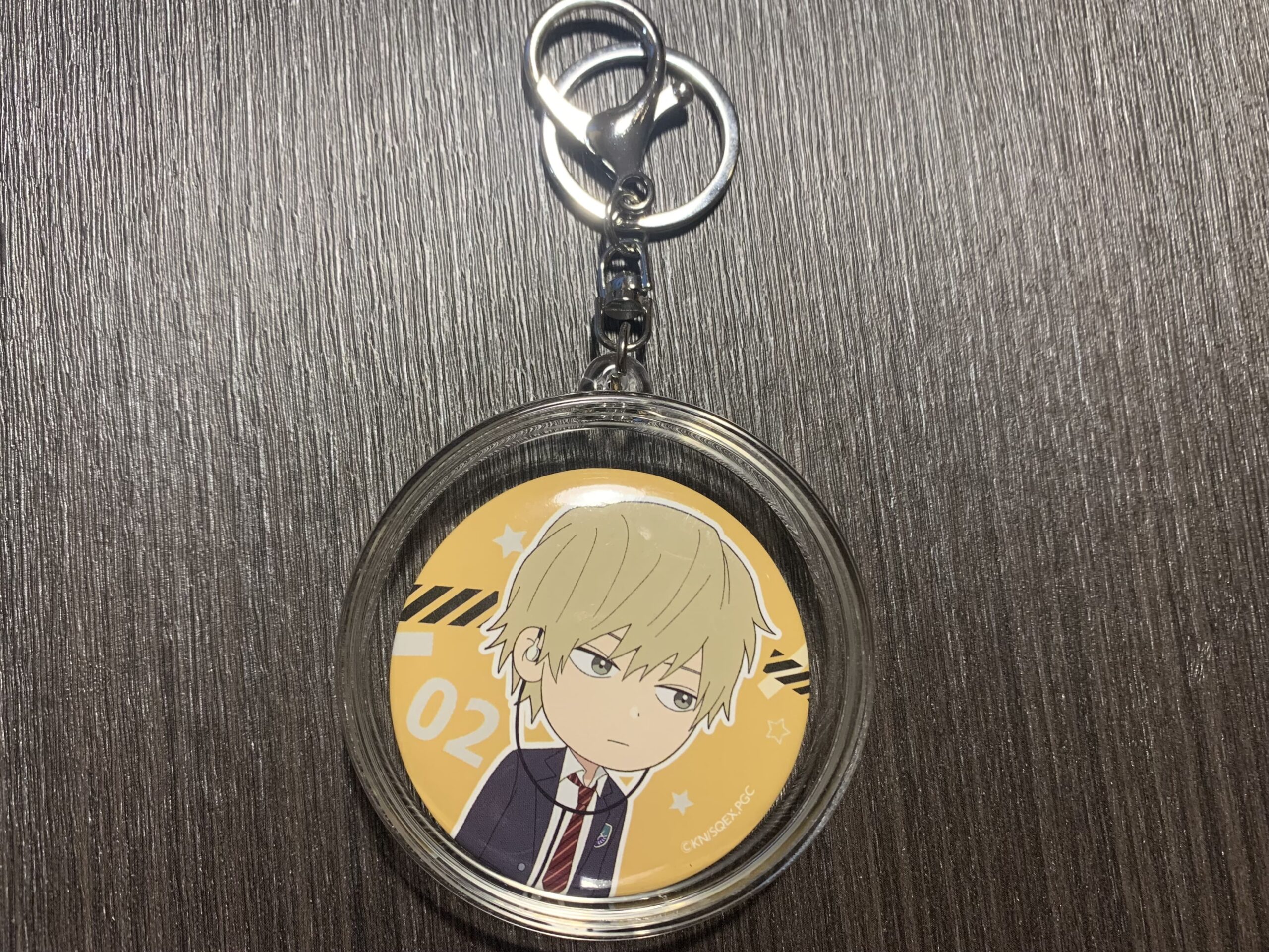 缶バッジキーホルダー,100均