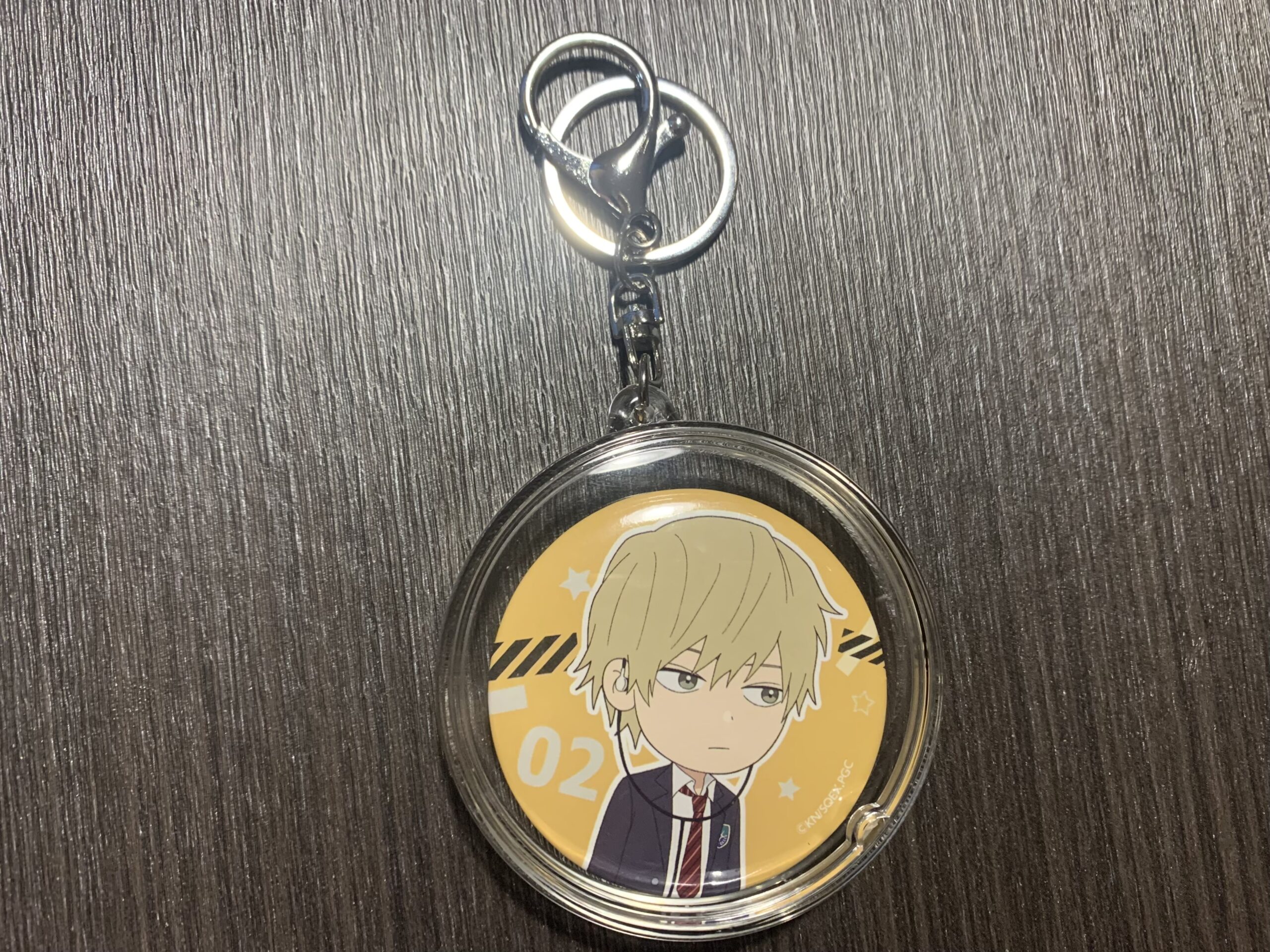 缶バッジキーホルダー,100均