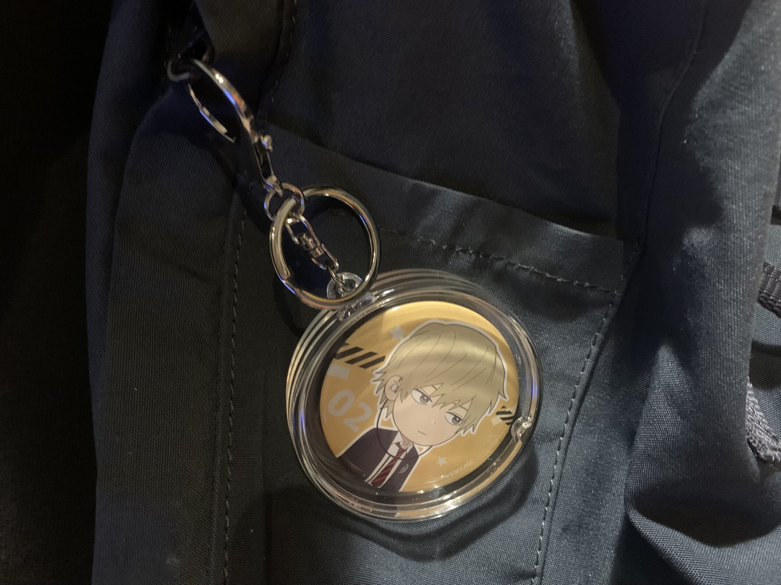 缶バッジキーホルダー,100均