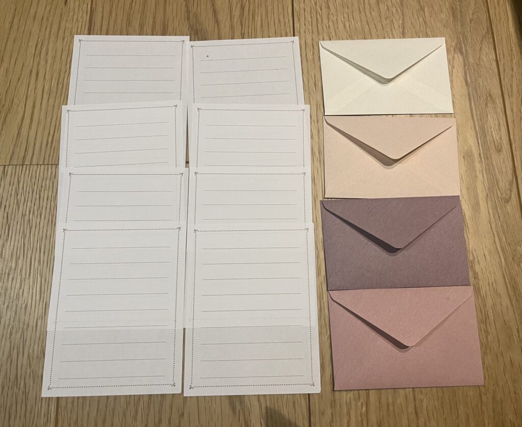 ミニレター,100均