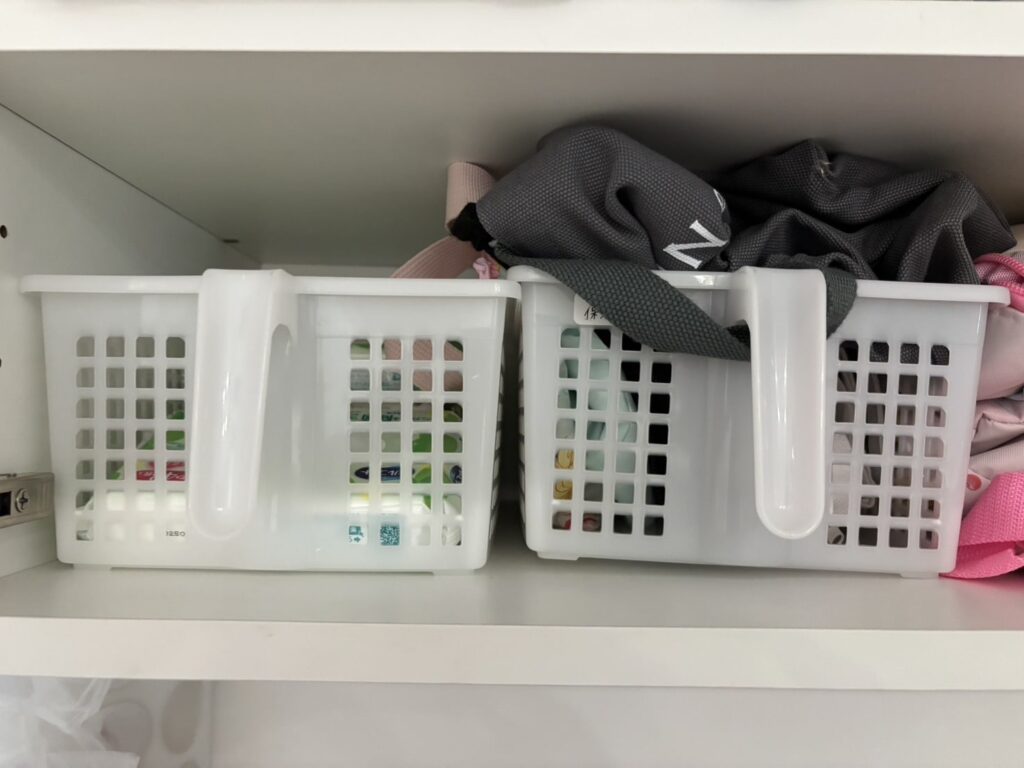 取っ手付きかご,100均