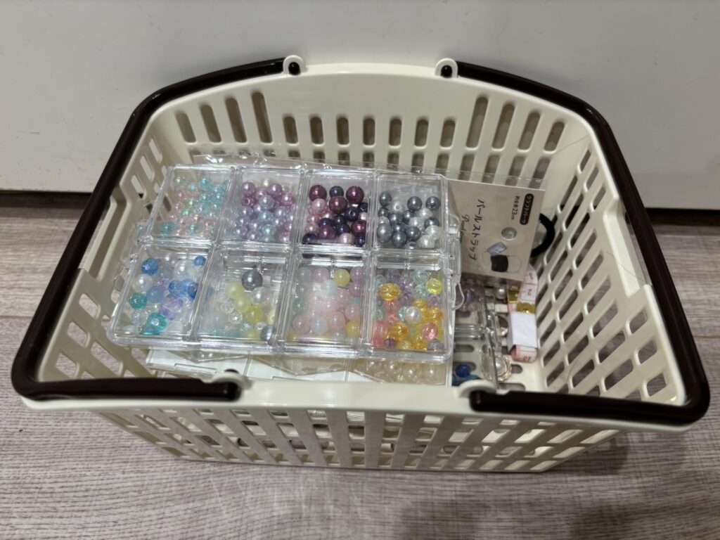 取っ手付きかご,100均