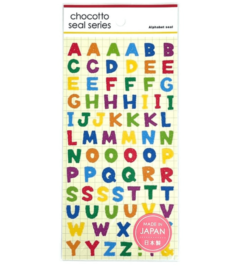 アルファベットシール,100均