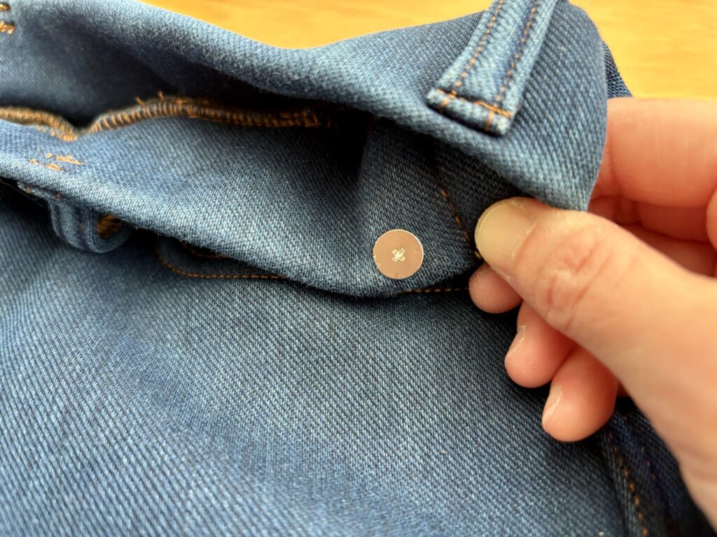 100均,デニムズボン,ウエスト,詰める