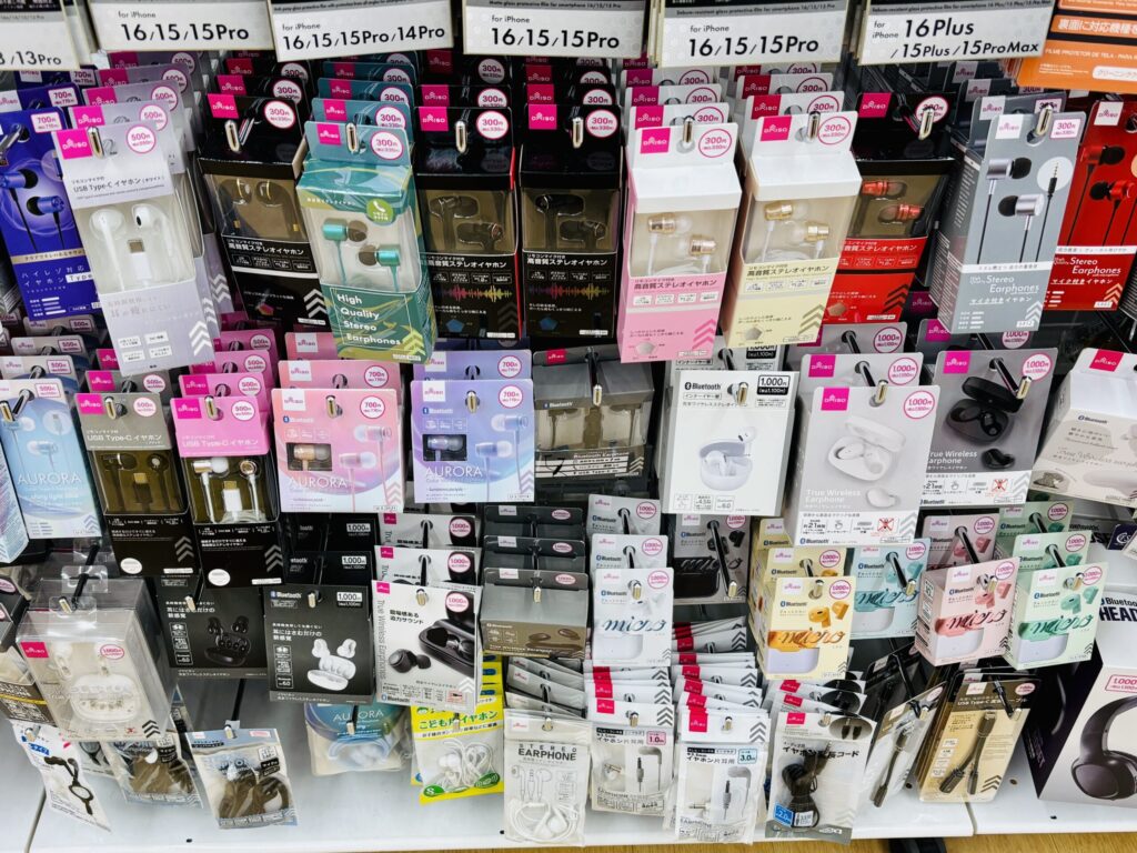 100均,イヤホン,iphone