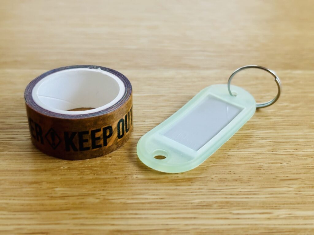 100均,ネームタグ,ダイソー,手作り