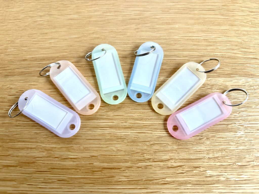 100均,ネームタグ,ダイソー,手作り