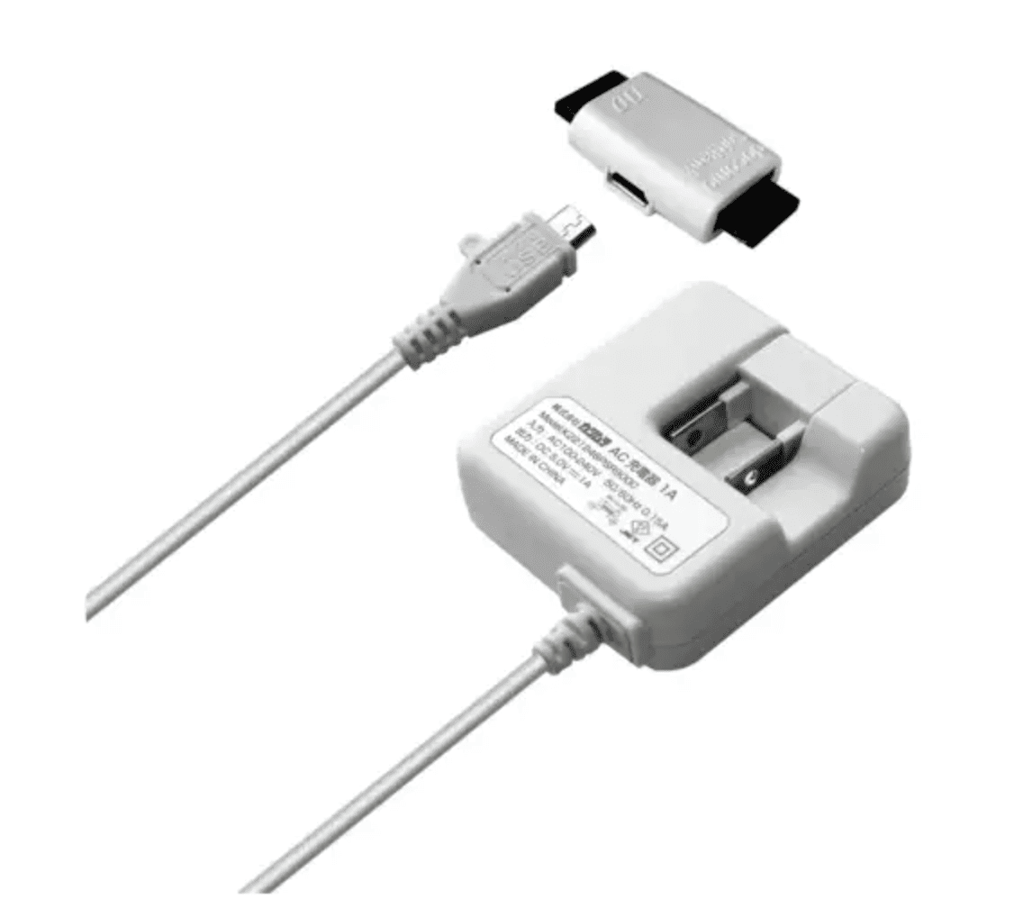 ガラケー充電器, 100均