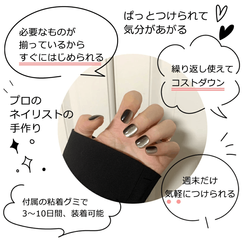 100均,ネイルチップ