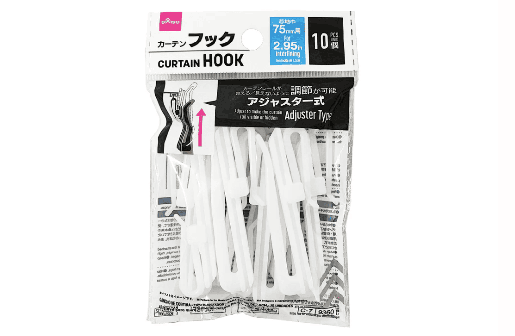 100均,カーテンフック